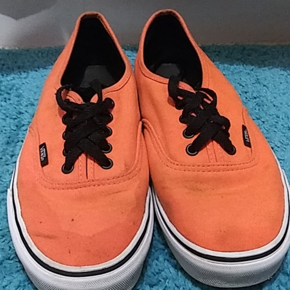 low top orange vans